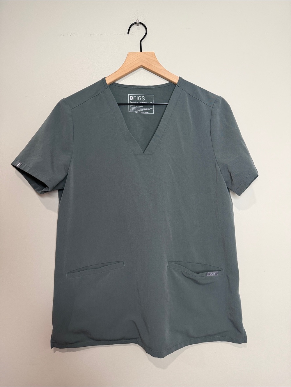 FIGS Casma Scrub Top Medium Gray